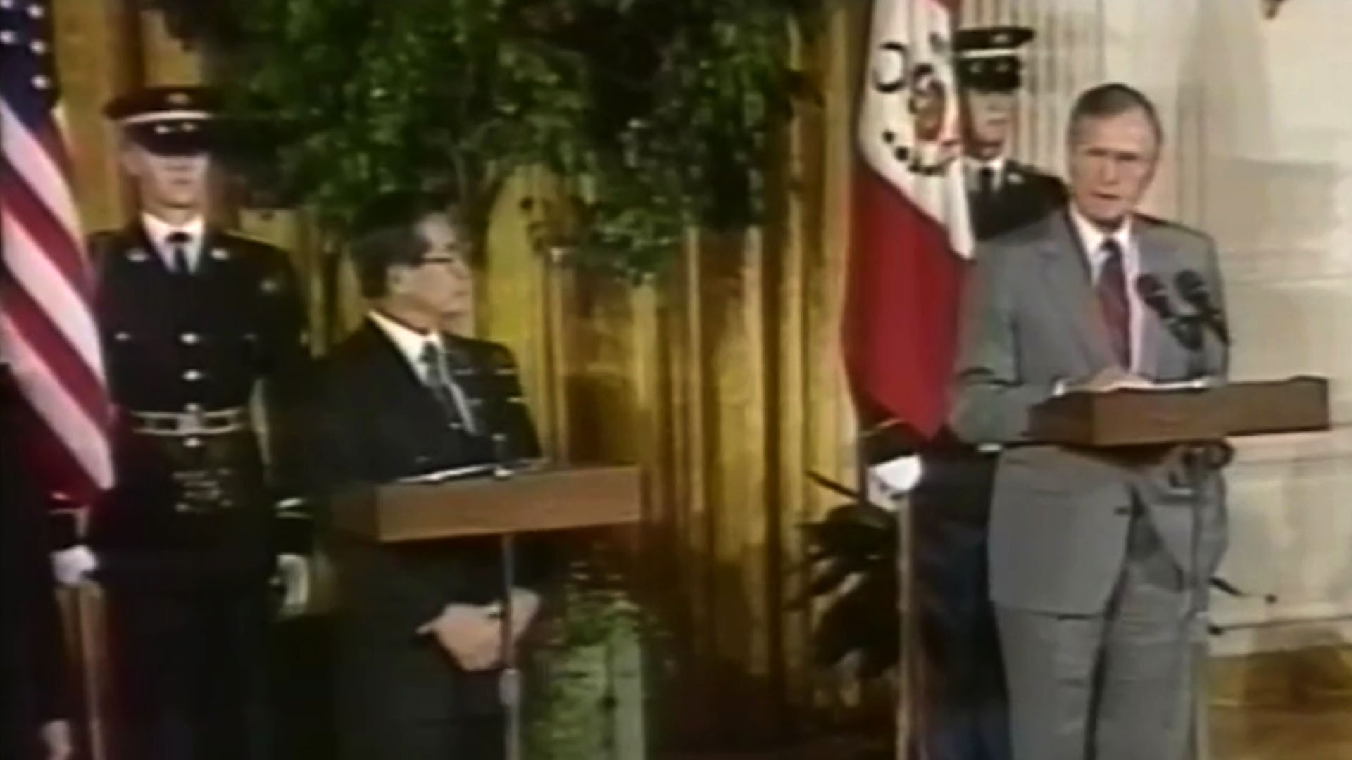 George H W Bush Fujimori Peru Casa Blanca
